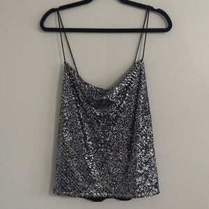 Chelsea28 Shimmering Silver Cami